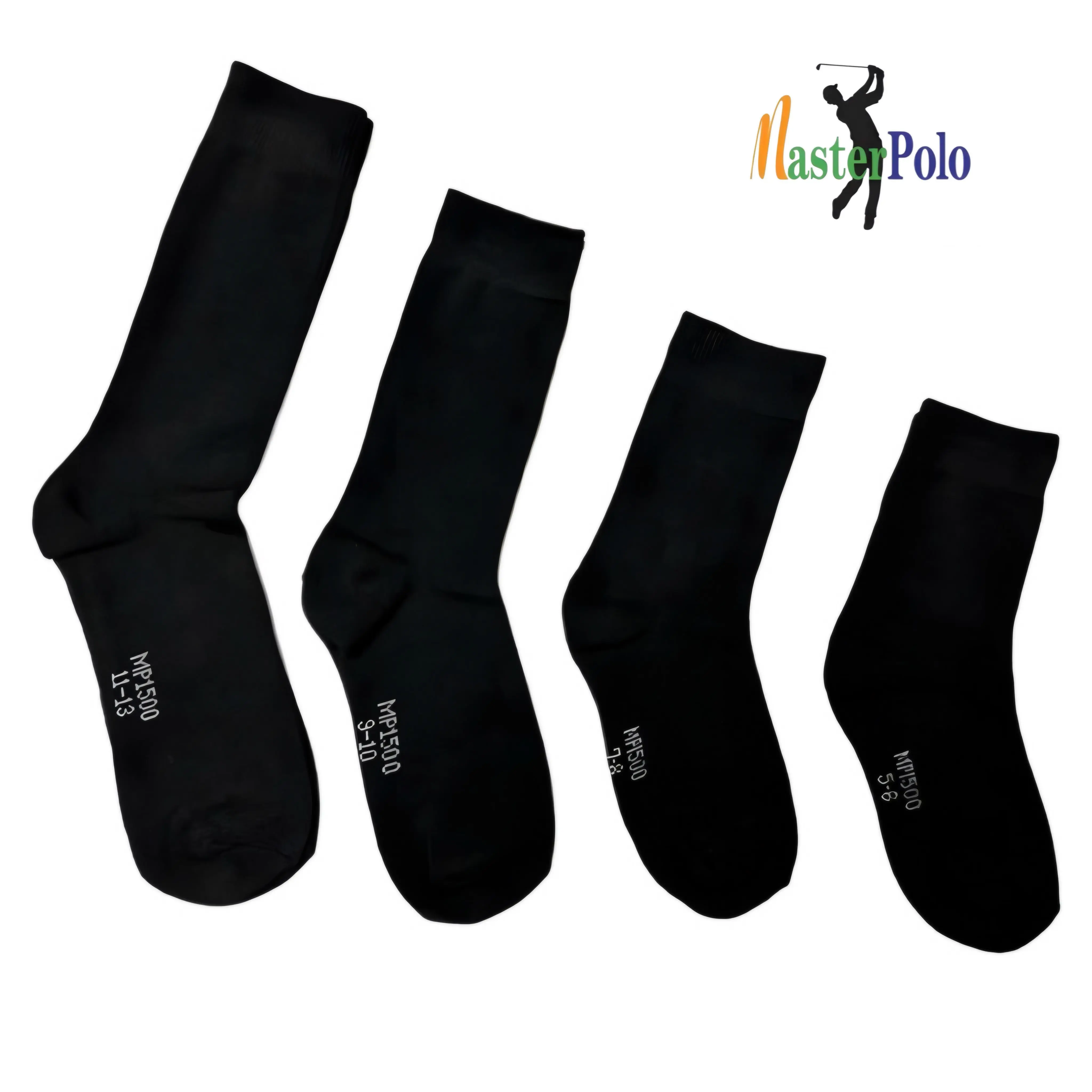 Black School Socks 1 Pairs Masterpolo Student Quality Stokin Hitam Sock Calf Long Unisex Berkualiti Stoking Tebal Thick Socks