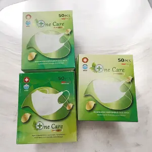 MASKER DUCKBILL EARLOOP ONE CARE MASKER EARLOOP 4 PLY 50 PCS