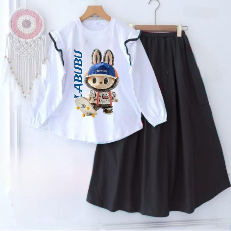 NUUR FS - LABUBU set kids terbaru bahan crinkle airflow 3