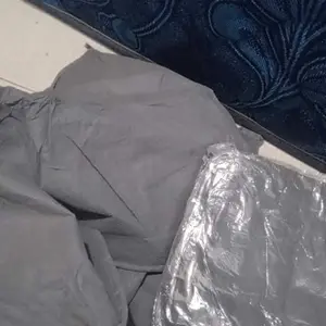 BISA COD H258 Storage Box Bag Organizer Tempat Penyimpanan Pakaian dan Selimut Dengan Ritsleting Kain Resleting