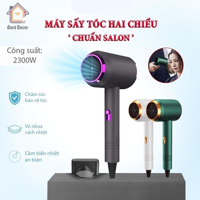 Máy Sấy Tóc 2 Chiều Nóng Lạnh GODWELL Công Suất Lớn 2300W Dưỡng Tóc Nhanh Khô 3 Chế Độ Sấy Tạo Kiểu Chăm Sóc Tóc Chuẩn Salon