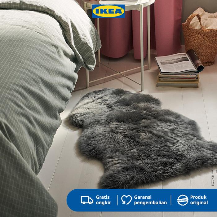 Gambar IKEA ULLERSLEV Karpet Kulit Domba Serbauguna Abu Muda 85cm dari IKEA Indonesia Kota Administrasi Jakarta Timur Tokopedia