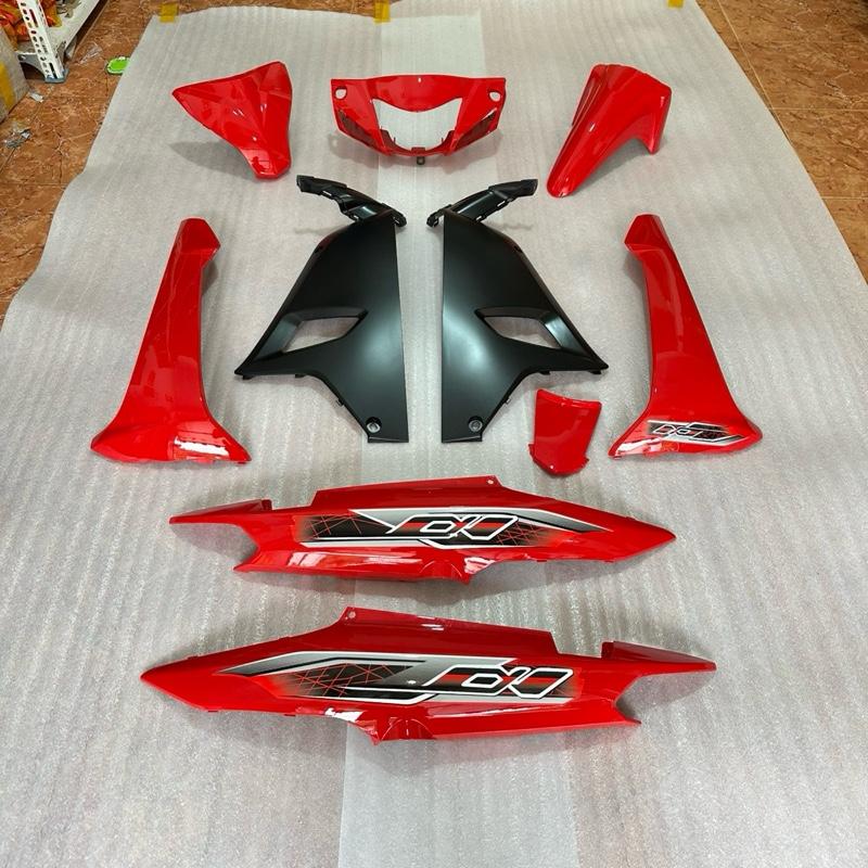 Bộ Nhựa Xe WA110 Màu Đỏ Lắp 2017 -2025 10 Chi Tiết Nhựa Bóng ABS Bảo Hành 3 Năm Màu Sơn phụ kiện xe máy