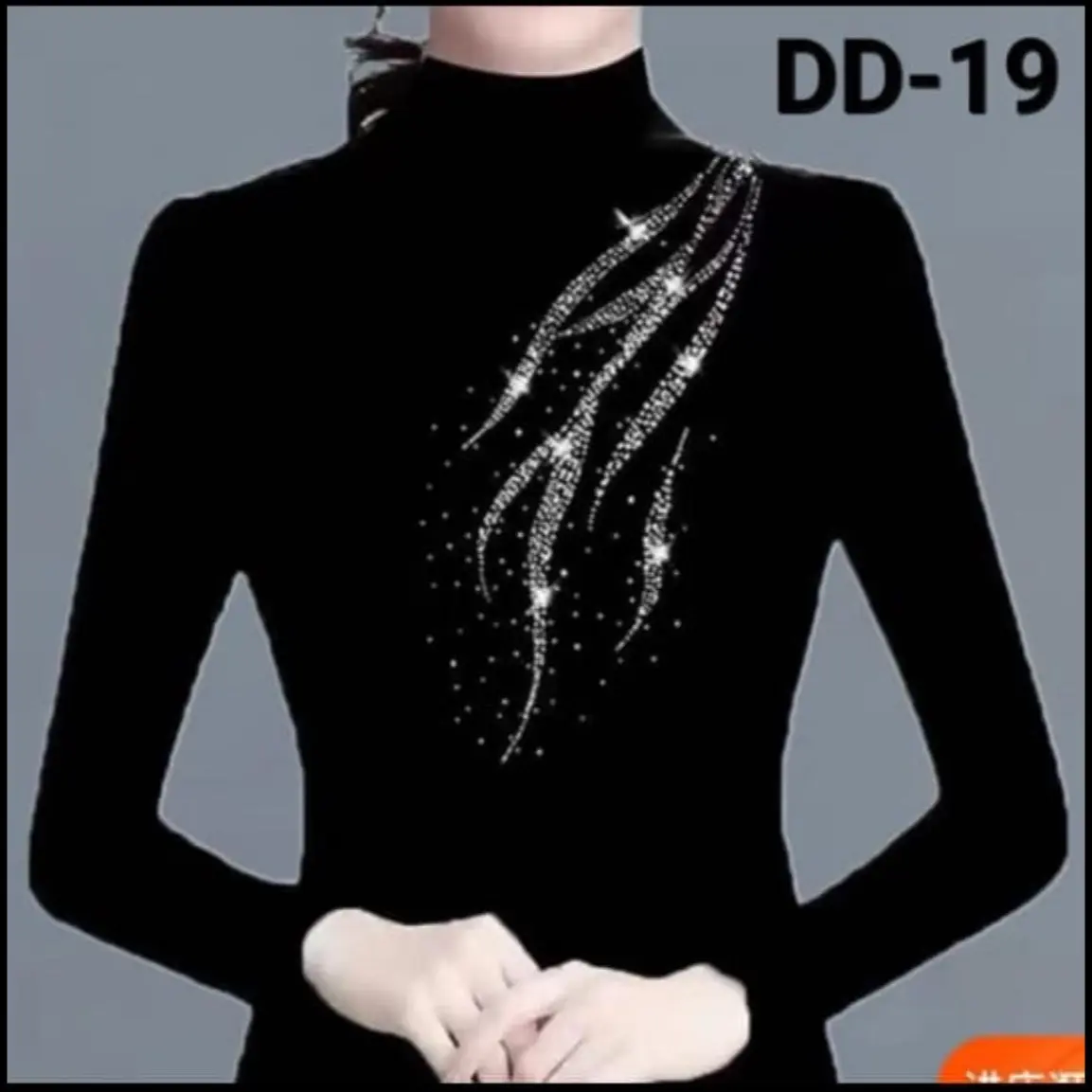 inner rajut hitam premium