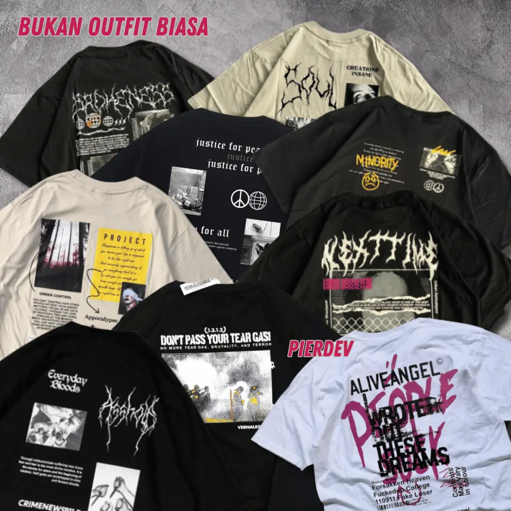 Paket 100rb dapat 6 pcs/ Kaos Distro New /kaos pria Wanita Terbaru Trending 2024 PROMO AKHIR TAHUN