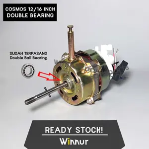 Dinamo Kipas Angin COSMOS DOUBLE BEARING 12 - 16 inch Mesin Kipas UNIVERSAL FAN MOTOR