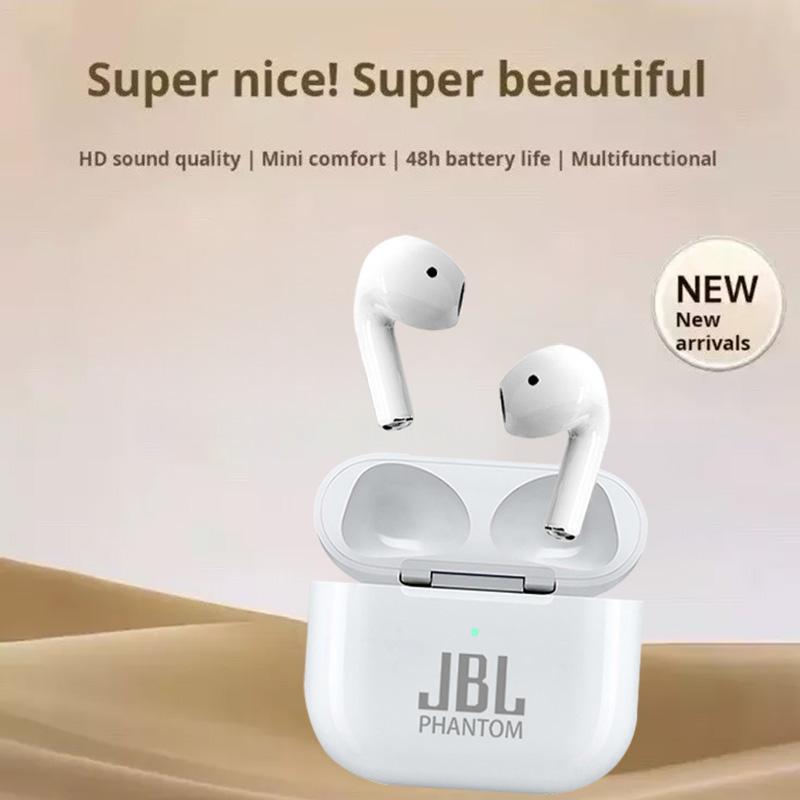 JB-L Phantom Tai nghe Bluetooth 5.3 không dây Âm thanh Hi-Fi 3D Mic khử tiếng ồn Chống nước 48H Tương thích iOS Android Năm 2025 Tai nghe chuyên dụng cho âm nhạc và trò chơi