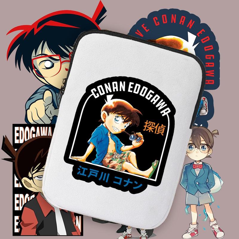 Japanese Style Conan Anime Cartoon Pattern Printed Canvas IPad - TikTok ...