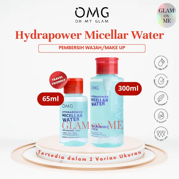 OMG Hydrapower Micellar Water 65ml/300ml - Pembersih Wajah/Make Up - Makeup Remover