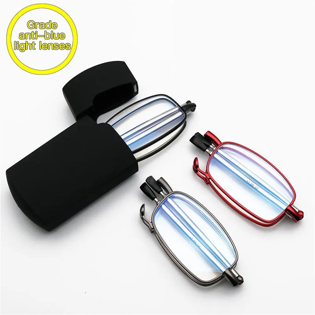 Portable Metal Foldable Reading Glasses Convenient Accessory