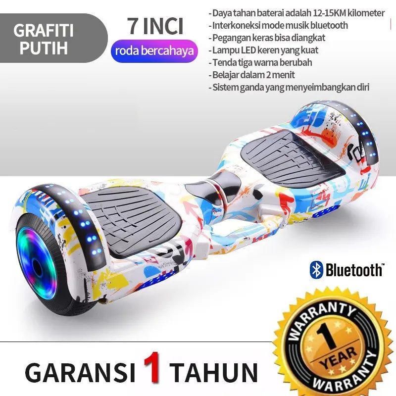 Smart Balance Hoverboard 7 Inch - Hover Board / Smart Balance Wheel / Segway, Self Balancing Scooter untuk Dewasa & Anak