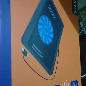 YLV Cooling Pad 1200±10%RPM RGB Light Laptop Kipas Gaming  Turbo Fan 14cm*2 Dual USB Hening & Estetik untuk Laptop 15-17 Inci - Biru
