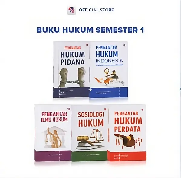 Buku Hukum Semester 1 : Pengantar Hukum Pidana / Ilmu Hukum Indonesia / Pengantar Ilmu Hukum / Pengantar Hukum Perdata /  Sosiologi Hukum Kuliah / Pustaka Baru Press - PB