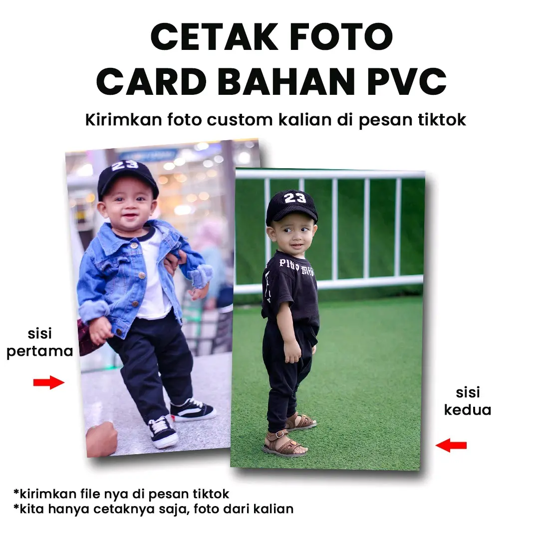 Foto Card Bahan PVC isi 5 Foto