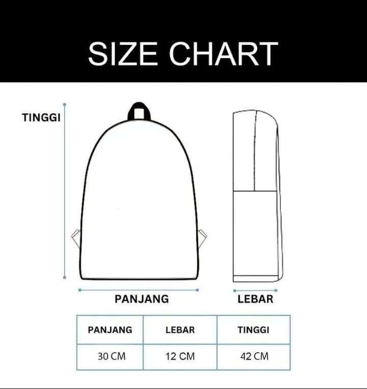 Tas Ransel Distro Motif Khusus Pria - Backpack Sekolah tas  ransel gambar ransel  pria Dewasa Kanvas 4