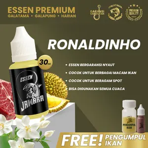 Essen Jawara-Ronaldinho | Umpan Pancing Ikan Mas | Lele | Nila | Jawara Essence