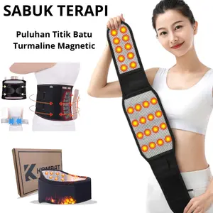 DISKON !!! Korset Terapi Pinggang Magnet Turmalin Kombat Terapibelt Pria Wanita
