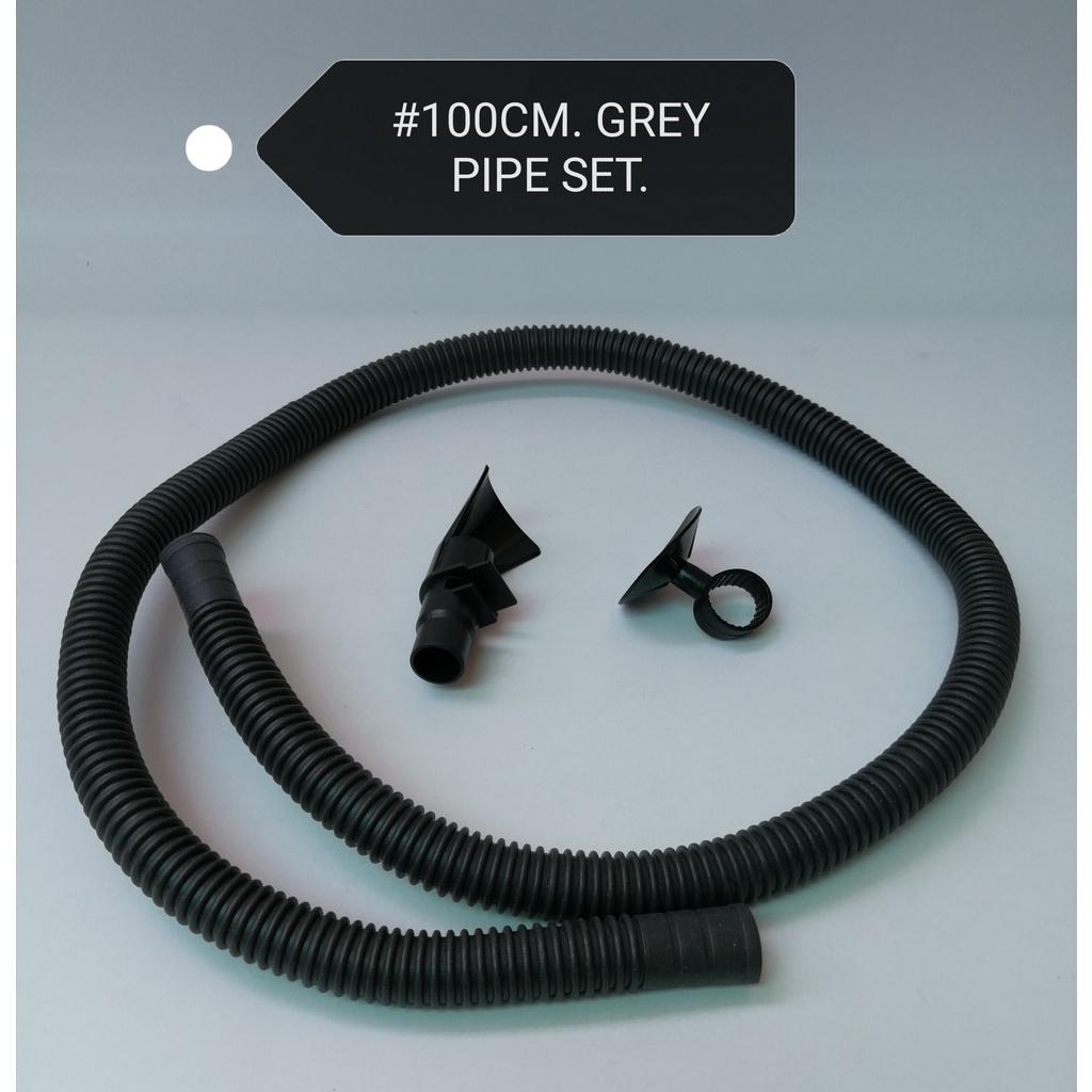 Grey Pipe Set 100cm Fish Aquarium Ikan Akuarium