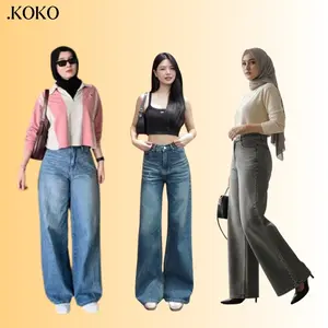 .KOKO - UNISEX Baggy Jeans Wanita Celana Jeans Loose Korean Style Celana Jeans Wanita Trendy dan Nyaman
