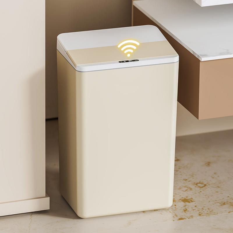 17L household smart induction trash can for kitchen, bedroom, bathroom, electric, fully automatic lid opening, induction kick 4