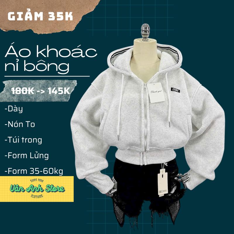 Áo Khoác Nỉ Form Lửng Sọc Nón Bo Chun Thêu Logo Miu áo khoác nỉ croptop 35-60kg mặc đẹp có túi trong