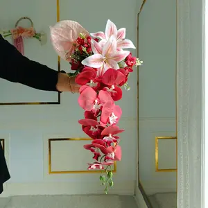 Bunga Tangan Pengantin Hand Bouquet Wedding Flowers Hoop - Handbouquet Lamaran Prewedding Foto Tunangan Mempelai Bridesmaid Hand Buket Bunga Lempar Wedding