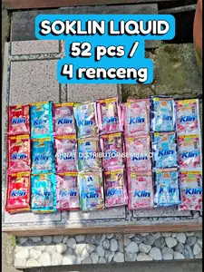 PROMO (52 pcs) SOKLIN LIQUID CAIR 500 an per 4 renceng 20ml