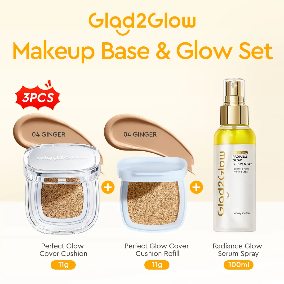 Cushion+Cushion Refill 04 Ginger