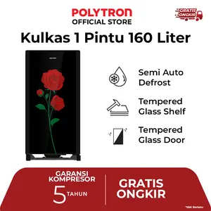 POLYTRON Kulkas 1 Pintu Belleza Varia 160 liter PRA 16CRX