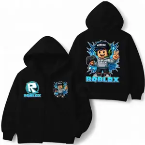 Jaket Hoodie Resleting/Zipper Roblox Unisex Anak Laki-Laki/Perempuan Usia 5-13 Tahun Premium Distro
