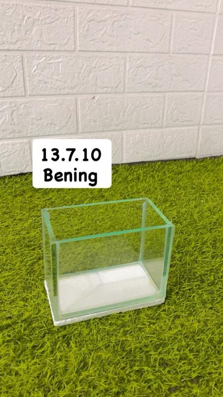 Aquarium mini 13.7.10 kaca  bening/soliter cupang/aquarium cupang