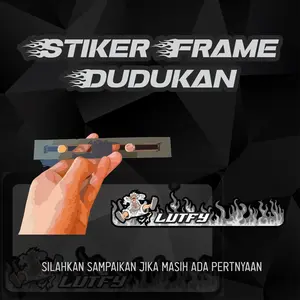 Dudukan dan Stiker Frame Custom untuk Dudukan dan Stiker Saja