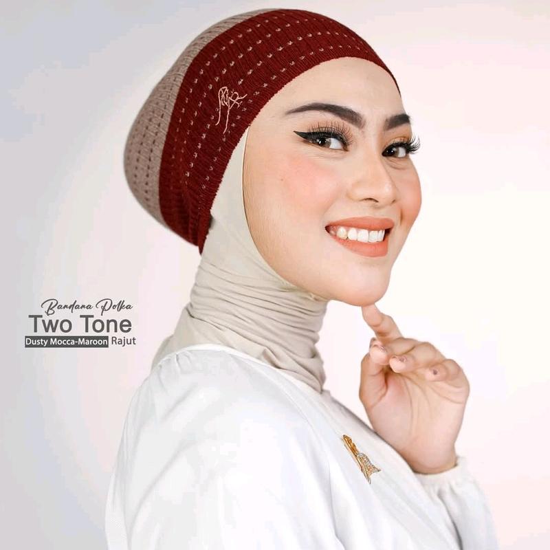 BANDANA POLKA TWO TONE // BY ARRAFI // NEW ARRIVAL // BEST SELLER 2