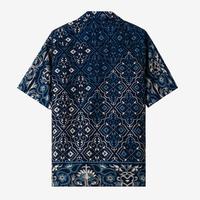Gambar Baju Muslim Duha Muslimwear - Mahmal Camp Collar Shirt - Blue dari Duha Muslim Wear Kota Tangerang 4 Tokopedia