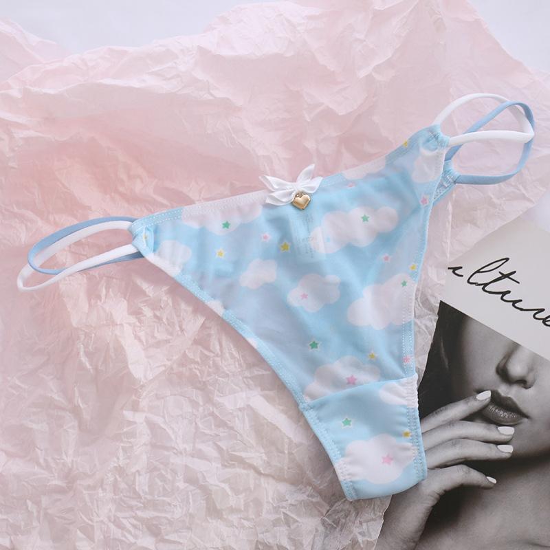 Product Introduction of Sexy Women Thongs Panties Sexy Mesh Transparent Solid Color Low-Rise Seamless Underwear Cute Girls Ladies Mesh T-Back T-String 9
