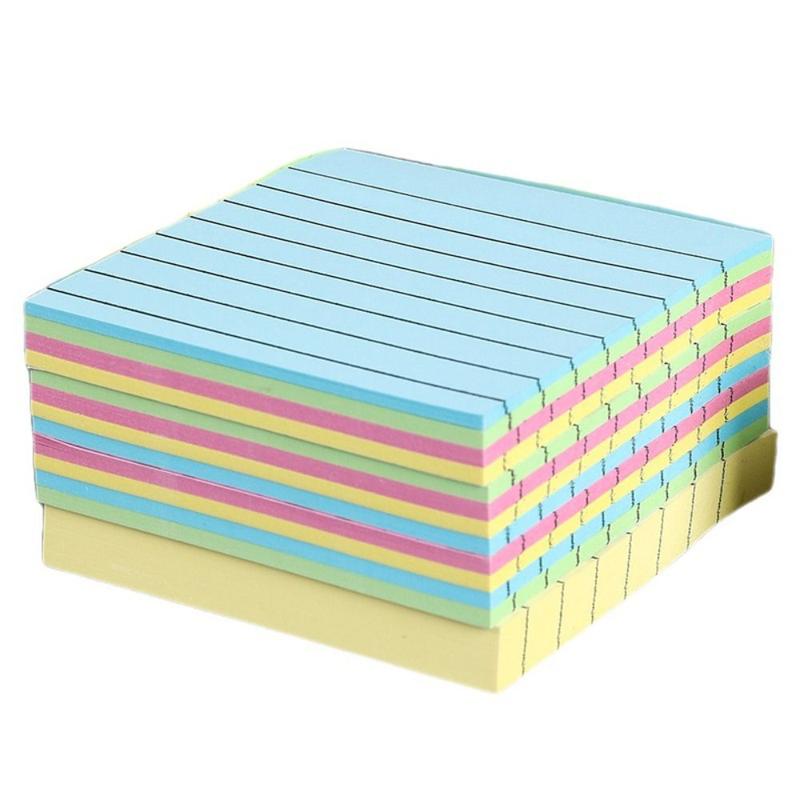Sticky Notes Horizontal Ribbed Sticky Note Creative 100Sheets N Times Sticky Stationery Student Scrapbooking ...