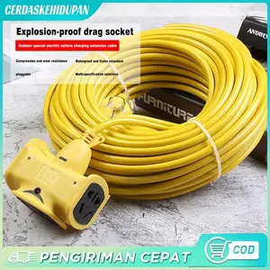 5/10/20 mtr Kabel Ekstensi 1.5 mm Cable Kabel Listrik Gulungan Roll Extension Sambungan Kabel Perlengkapan Perangkat Elektronik Electrical Tools Aluminium Sambungan Listrik Kabel Roll Kamera, Komputer, Ponsel, Kipas Angin, Dan Mesin Pemotong Rumput Cable