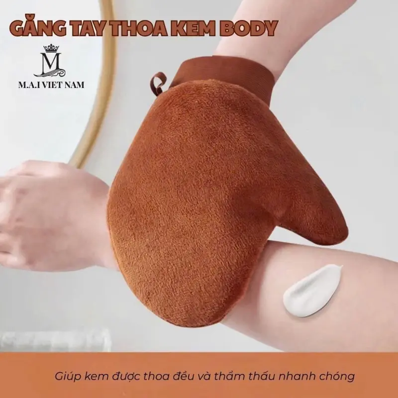 Găng Tay Thoa Kem Thấm Nhanh - Vải Nhung - Vải Da