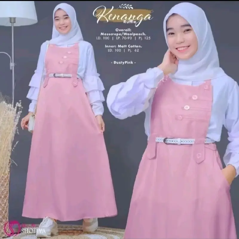 OVERALL KIRANA TERMURAH / OVERALL KEKINIAN / ATASAN WANITA / FASHION MUSLIM TERBARU / GAMIS WANITA MUSLIMAH / OVERALL JUMPSUIT WANITA/GAMIS WANITA TERMURAH / GAMIS REMAJA / OVERALL REMAJA KEKINIAN / ATASAN WANITA TERBARU 5
