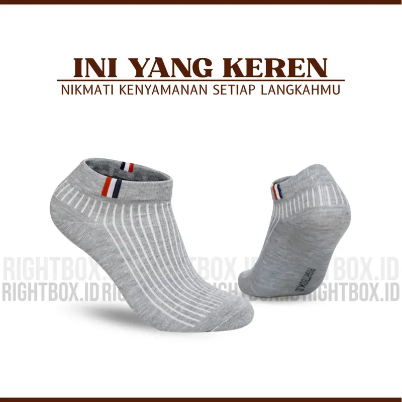 Rightbox ID  Kaos Kaki Motif Prancis  Pendek Semata Kaki  One Size Dewasa 3
