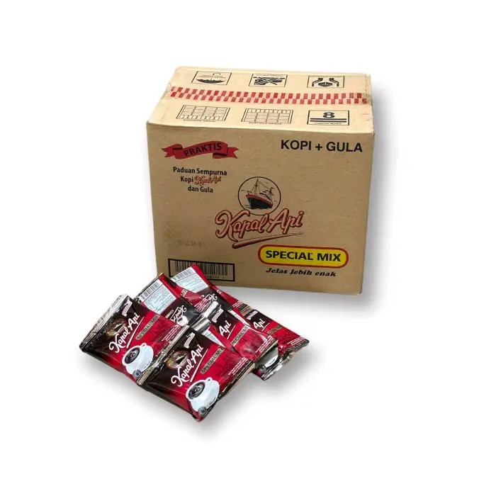 KAPAL API SPECIAL MIX KOPI BUBUK+ GULA 1DUS ISI 12 RENCENG
