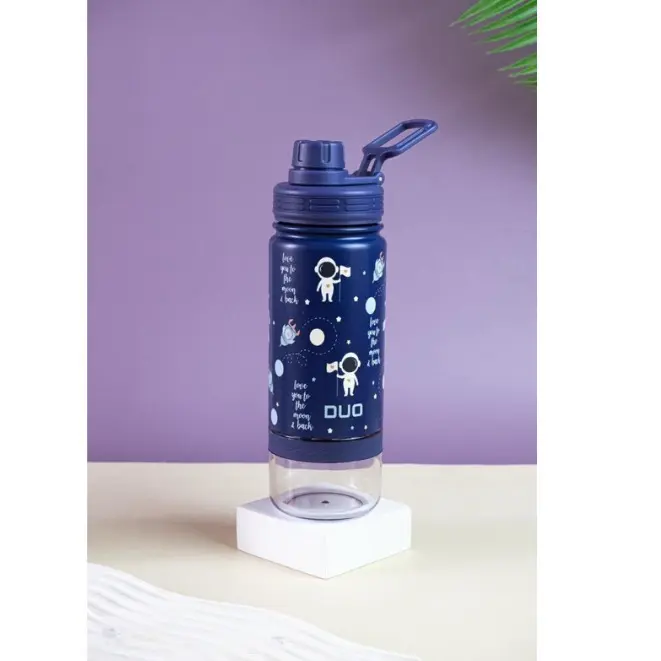 DUO Botol Minum Stainless Mulfifungsi Print Emboss 2