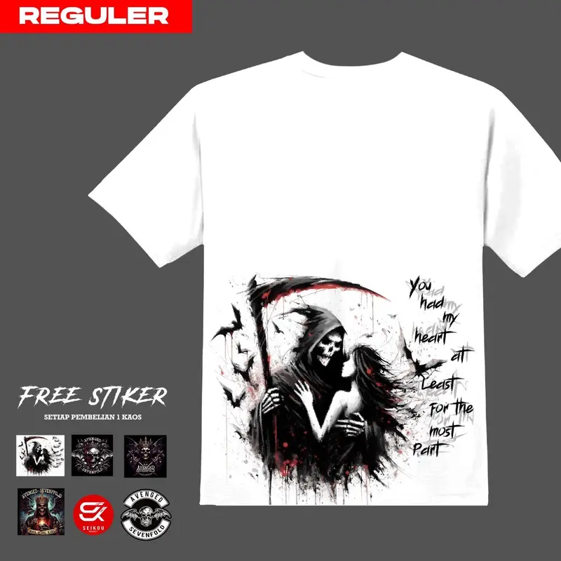 OVERSIZED Tshirt Avenged Sevenfold - A Little Piece of Heaven - Cotton Combed 24s Best Cut 3