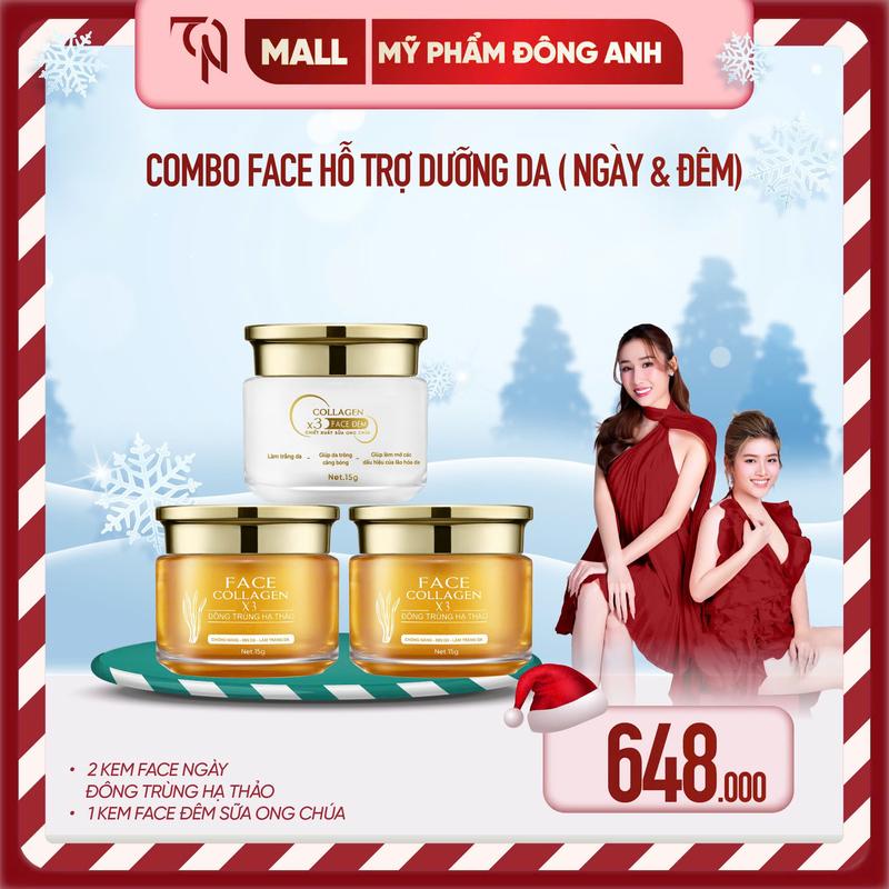    HẾT CHƯƠNG TRÌNH TẶNG PHIẾU   COMBO 2 HỦ FACE NGÀY ĐÔNG TRÙNG HẠ THẢO + 1  KEM FACE ĐÊM SỮA ONG CHÚA DƯỠNG DA MỸ PHẨM ĐÔNG ANH 