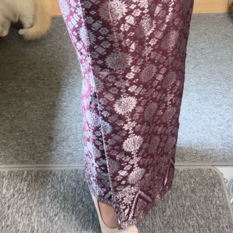 HANYA ROK SONGKET model span belah depan samping 0