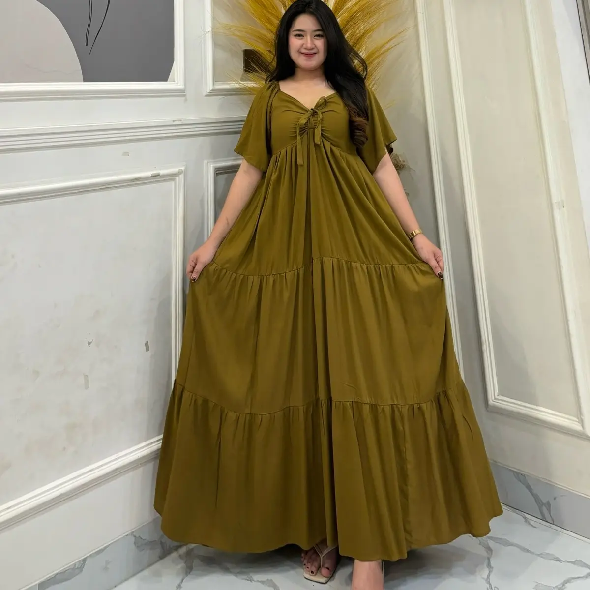 LONGDRESS MONICA RAYON PREMIUM BISA BB JUMBO