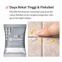 Gambar DEMIX DS TILE GROUT BASIC MORTAR INSTAN PENGISI NAT KERAMIK & GRANITE 1 KG Daya Lekat Tinggi Warna Tidak Pudar Tahan Gesekan - Abu - ABU KRAKATAU dari Tirta Bangunan Kota Depok 4 Tokopedia