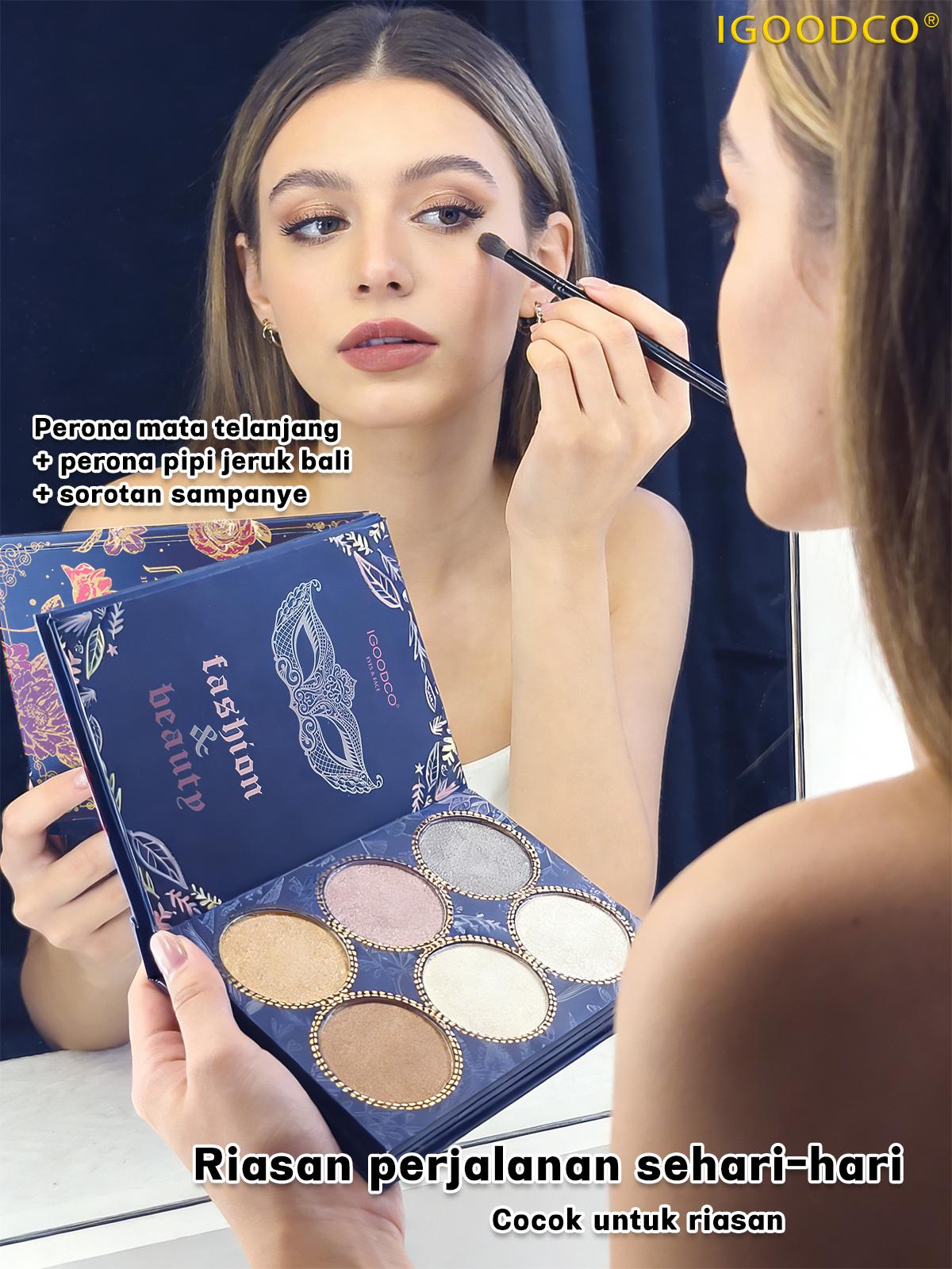 IGOODCO（IG3062) Perona Mata Eye Shadow Pelat Berkilau Matte Bubuk Berkilau Palet Rias Wajah Payet Palet Cos Rias Panggung