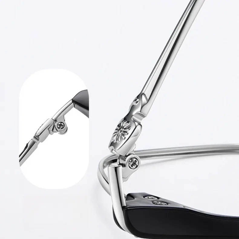 （Bisa COD）Kacamata Baca Anti Radiasi Lensa Plus Lensa Baca dan Jalan Lensa Double lensa Bifocal Frame Modis Unisex Pria Wanita Cewek Cowok bifokal 605 5