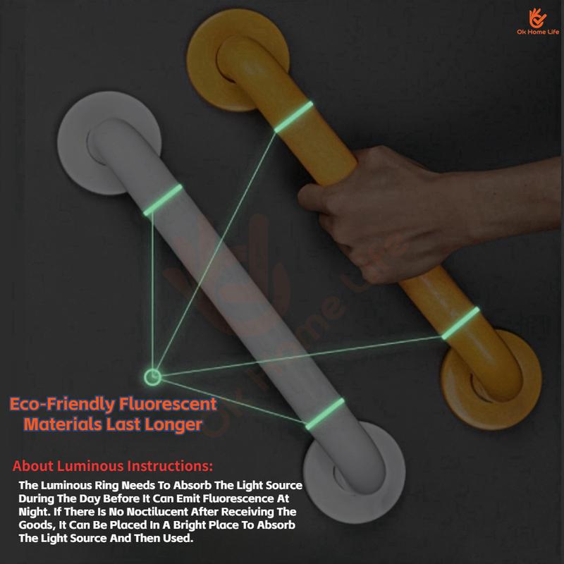 Product Introduction of [SG Stock]Bathroom Luminous Handrails Bathroom Handrails Handrails Stainless Steel Toilet Handrails Safety Handrails 15